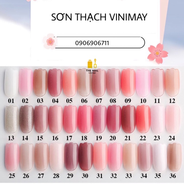 Sơn thạch VINIMAY chai 15ml BẢNG 2