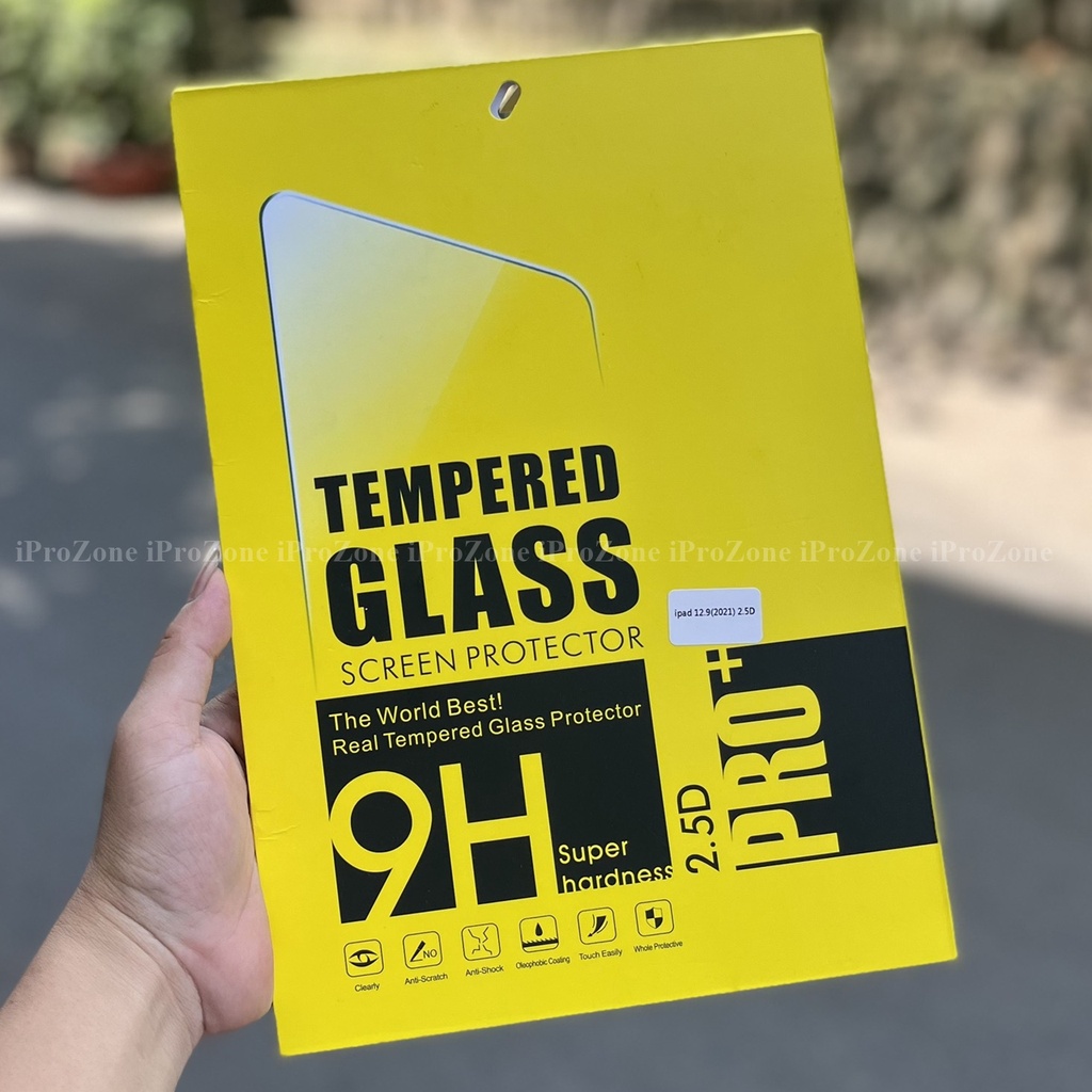 Kính cường lực mài cạnh cho IPad 10.9 2022 , IPad Pro 11 inch M1 , Air 4 , Air 5 10.9 inch, IPad Pro 12.9 inch