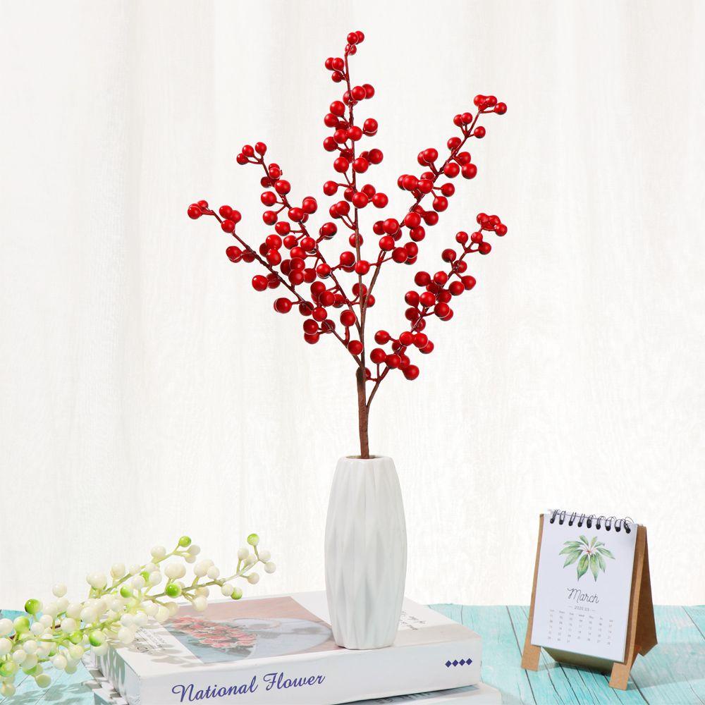 KUNHEV Quả Cherry Giả Dùng Trang Trí Giáng Sinh