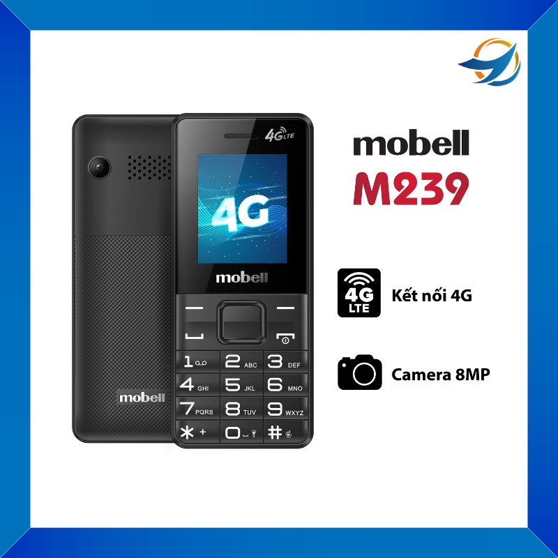 Điện Thoại Mobell M239 Chính Hãng 2 SIM 4G Bảo Hành 6 Tháng