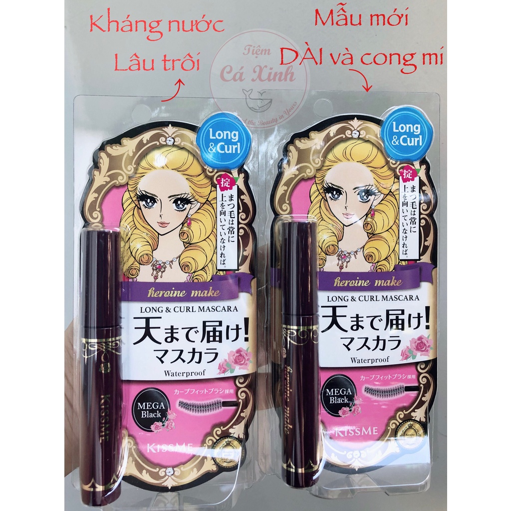Mascara kissme  heroin make EX - Long and Curl 6g phiên bản Hàn Quốc