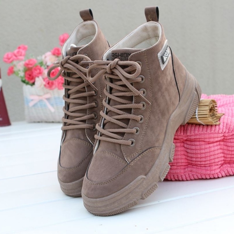 Bốt da lộn, bốt nữ phiên bản chữ MSOM mới, đế tăng chiều cao, lên chân siêu đẹp DVT 1017720