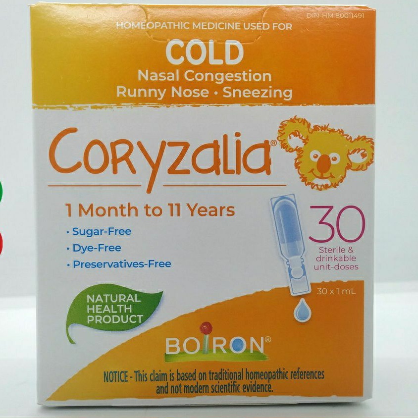 Muối Coryzalia - muối vi lượng Coryzalia Boiron Canada