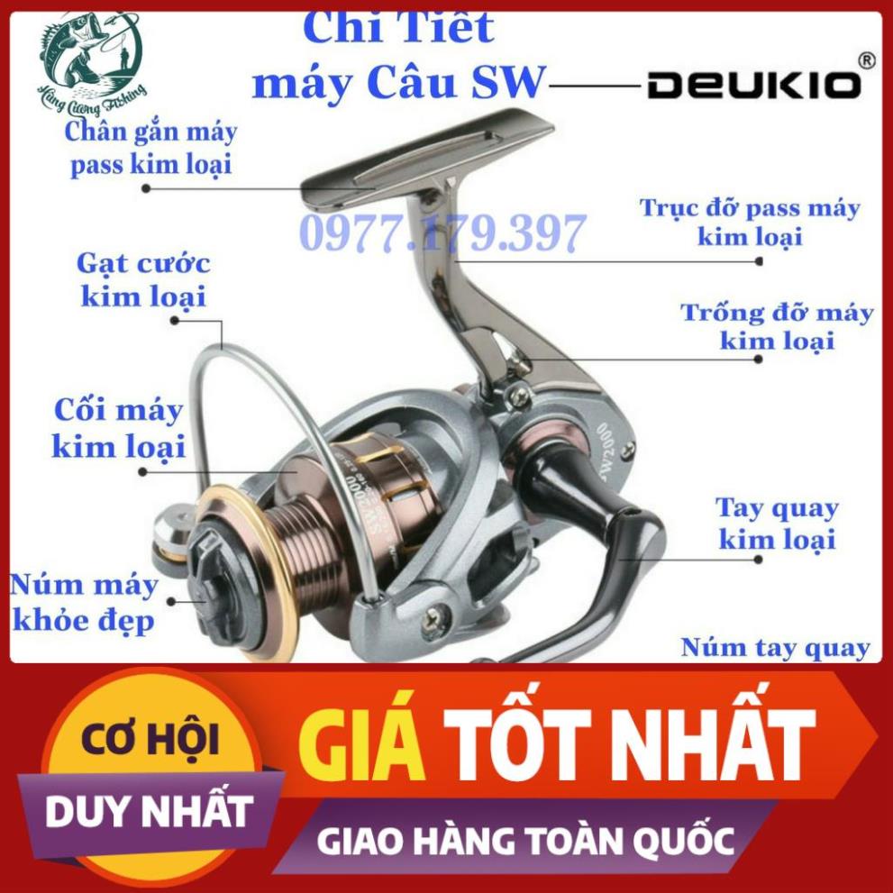 Máy Câu Cá Deukio AR Độ Núm Tròn _Full Kim Loại_ Cực Chất,Siêu Khỏe - Đồ câu uy tín số 1