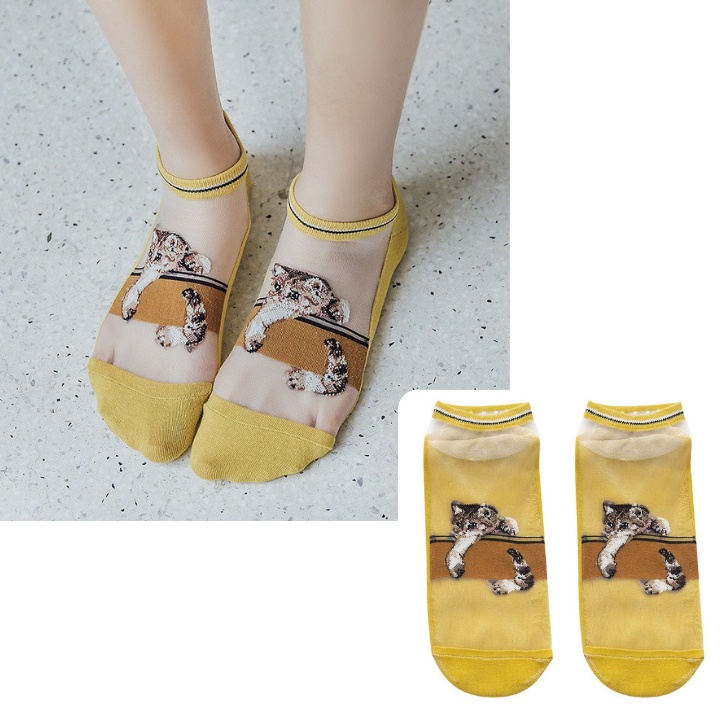 Tất Mèo Lưới Cho Nữ ERASHOP 076638 - Vải Mềm Co Giãn, Thoáng Khí, Phù Hợp Mang Sneaker, Siêu Rẻ Đẹp