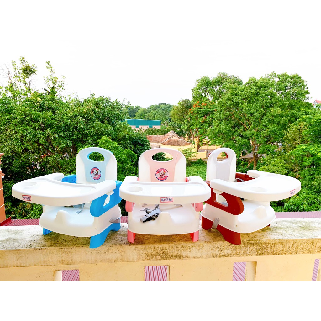 Ghế ăn dặm gấp gọn 3 Chế độ - Kèm chân sắt cho bé Cao Cấp