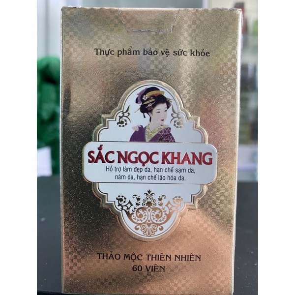 Sắc Ngọc Khang - hỗ trợ điều trị nám da, sạm nắng, tàn nhang, giúp bổ huyết, hoạt huyết, chống lão hóa (Hộp 60 viên)