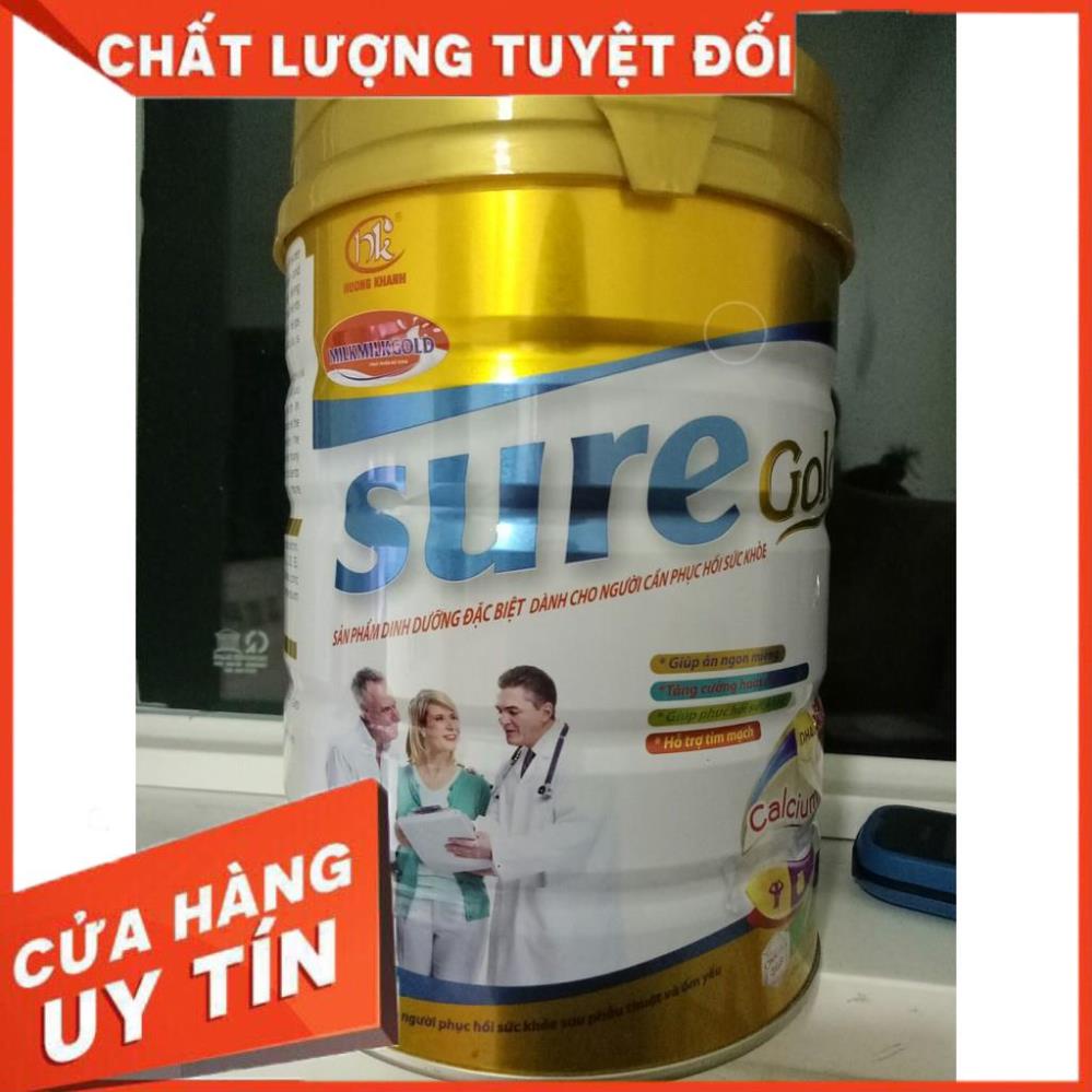 Sữa Milkmilkgold Sure Gold 900Gr bổ sung dinh dưỡng cho người cao tuổi, phục hồi sức khỏe cho người bệnh