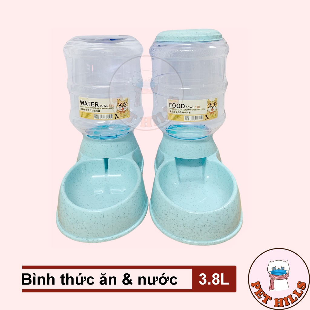 Khay đựng thức ăn và bình cấp nước tự động cho chó mèo