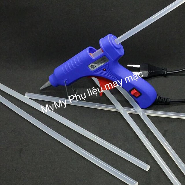 Súng bắn keo nến silicon Tặng 5 cây keo nến