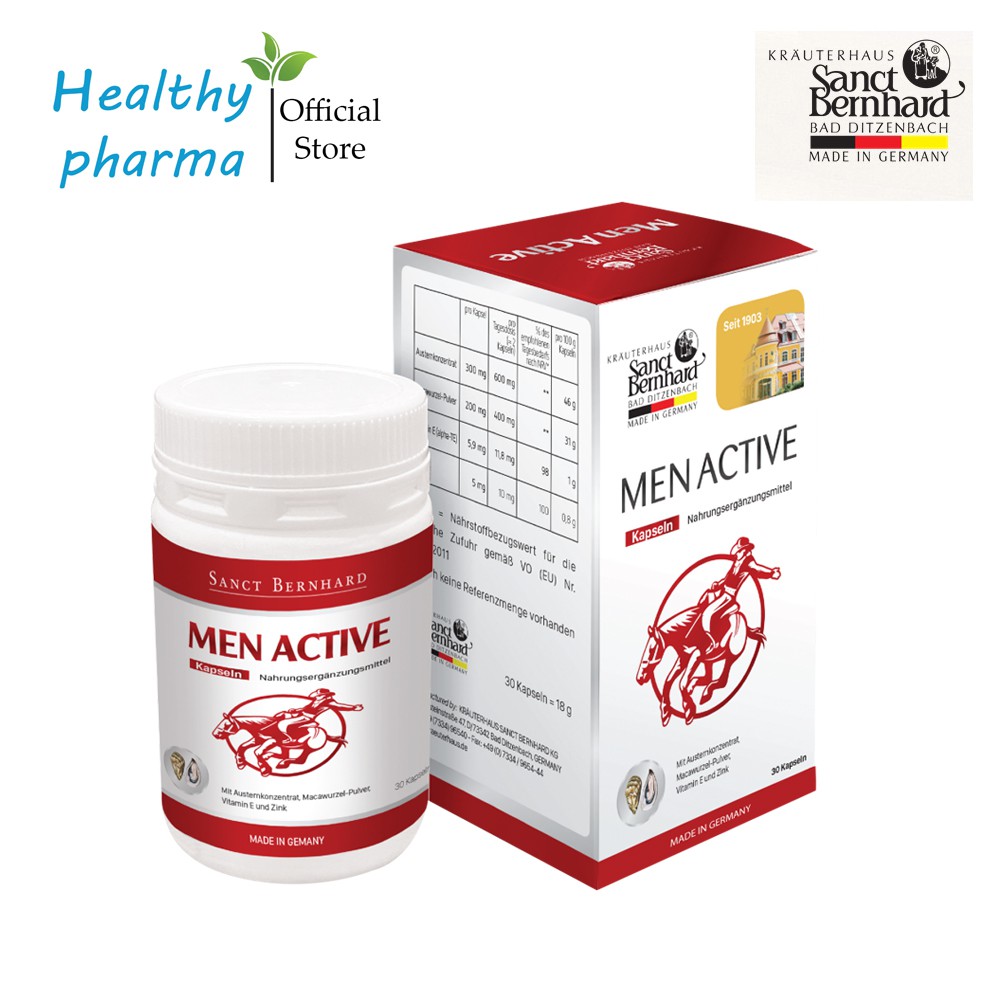 Men Active Kapseln - Hỗ trợ tăng cường sinh lực nam giới, giúp cải thiện sinh lý nam