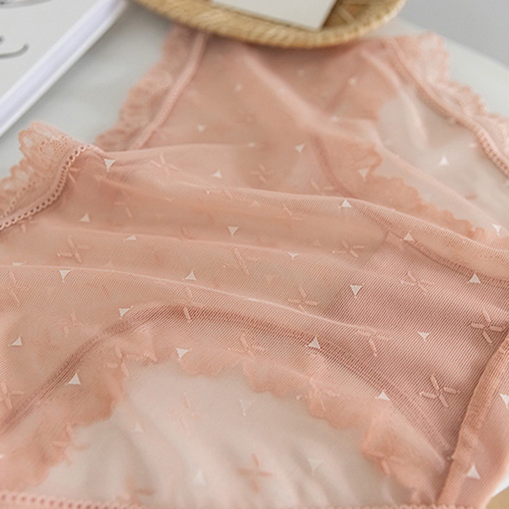 Quần Lót Ren Hoa Lưng Vừa Đính Nơ Trong Suốt Nhiều Màu Thời Trang Quyến Rũ Cho Nữ | BigBuy360 - bigbuy360.vn