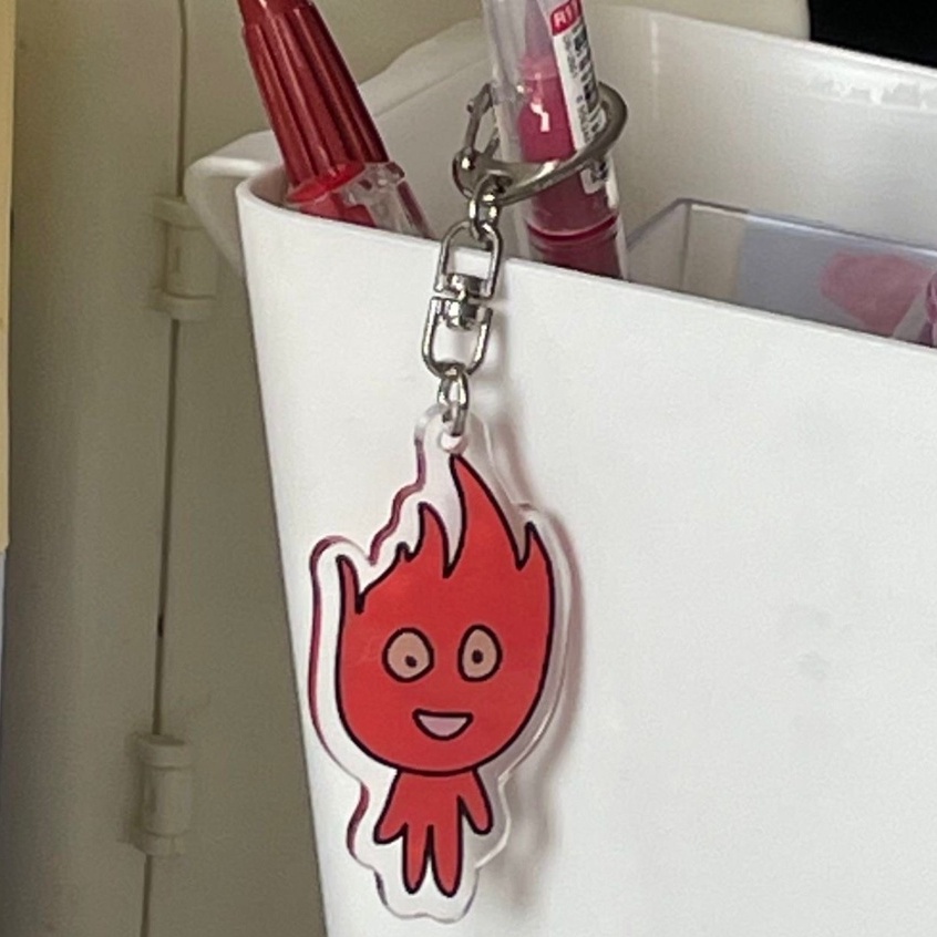 Móc Khóa acrylic Màu Xanh Lá Cây Mặt Dây Chuyền Kungumi ice man YKD