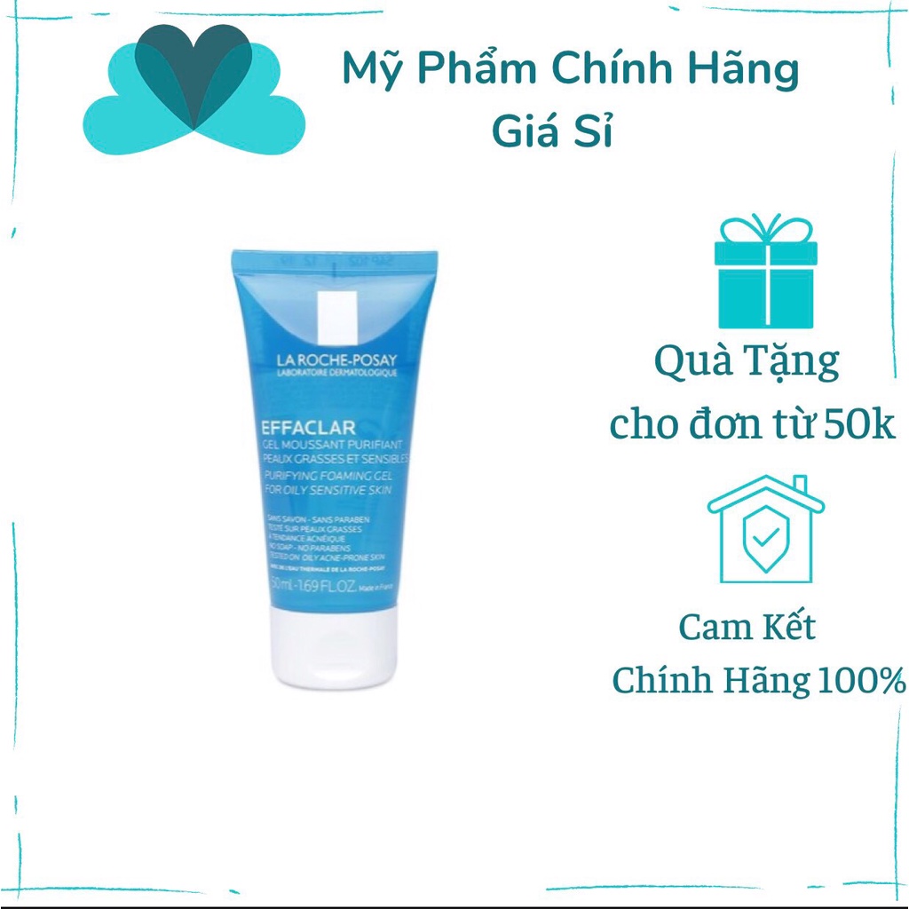 Sữa Rửa Mặt La Roche-Posay Effaclar Purifying Foaming Gel Cleanser 50ml