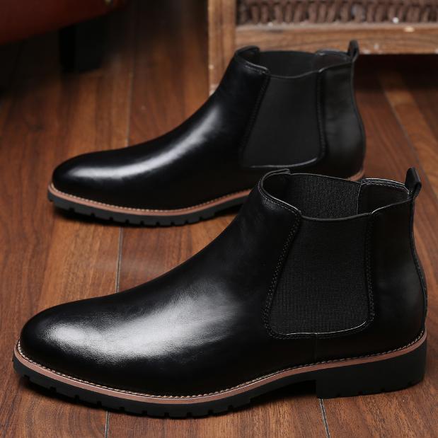 Giày Boot Nam - Chelsea Boots Nam LEMENT Đen GN362