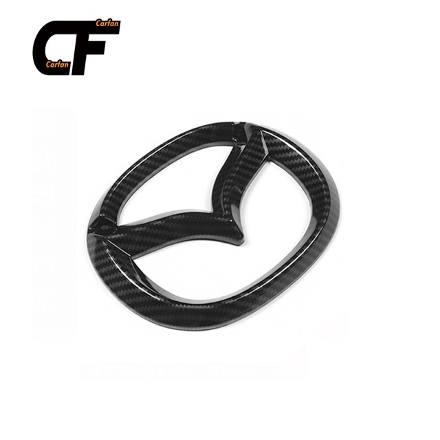 Mazda Dán trang trí tay lái ABS Trang trí logo trên vô lăng xe mazda 3, 6, cx5 ốp logo vô lăng mazda