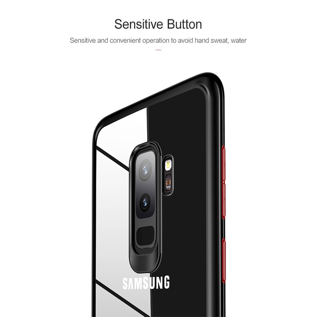 Ốp lưng Samsung S9 Likgus Cứng Trong Viền dẻo màu