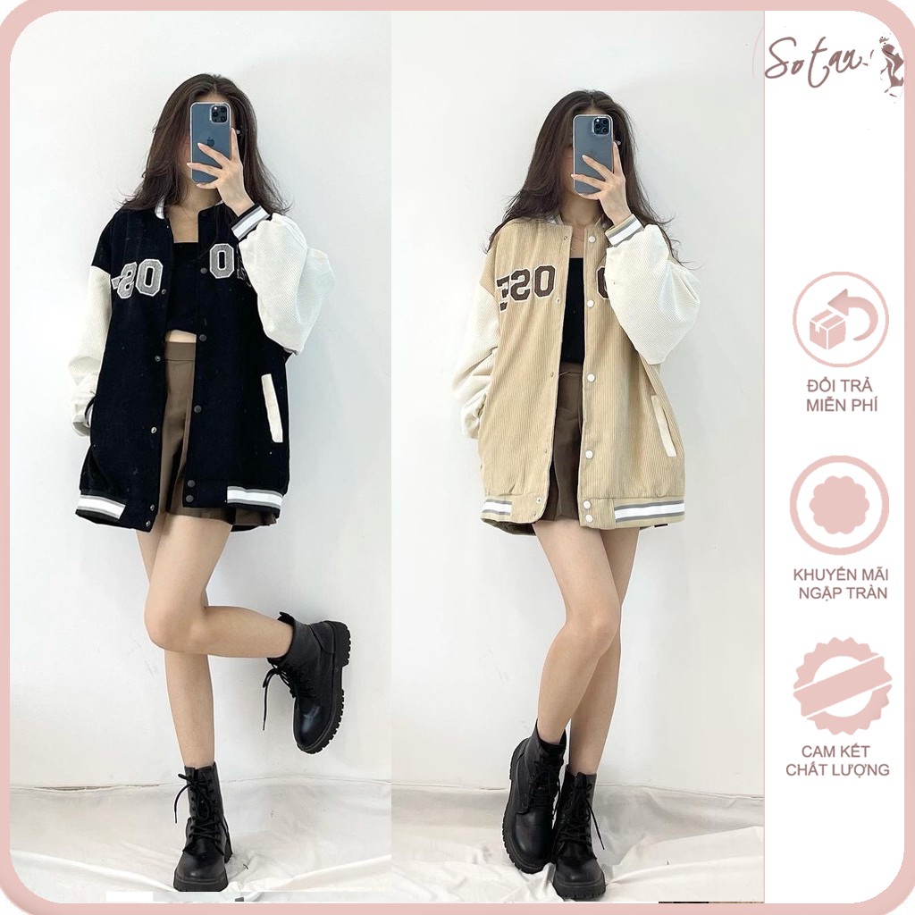 Áo boom nỉ nhung nữ Hàn Quốc dễ thương, áo khoác chữ choose | BigBuy360 - bigbuy360.vn