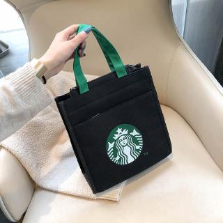 Túi Xách Tay In Hình Starbuck Thời Trang Nữ Tính