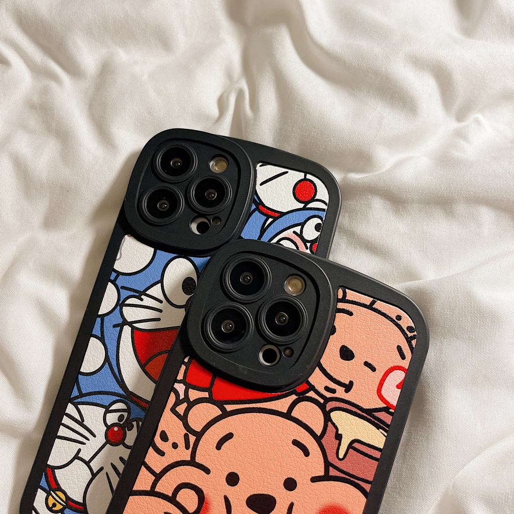 Ốp Điện Thoại Chống Sốc In Hình Gấu Winnie Hoạt Hình Cho iPhone 14 / 13 / 12 / 11 / XS / 8P / 7 / 6P
