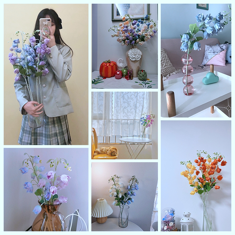 Hoa Campanula Giả Dùng Trang Trí Tiệc Cưới