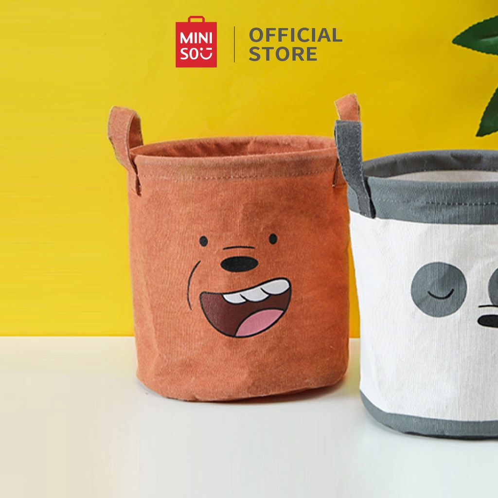 Giỏ Đựng Đồ Đa Năng We Bare Bear (Gấu xám Bắc Mỹ) Miniso