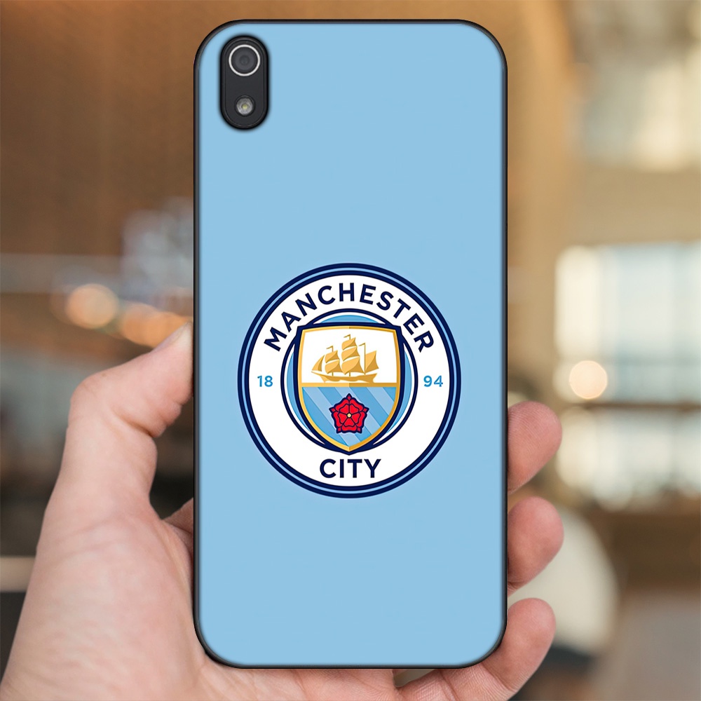 Ốp lưng Xiaomi Redmi 7A viền đen in hình Manchester City MC