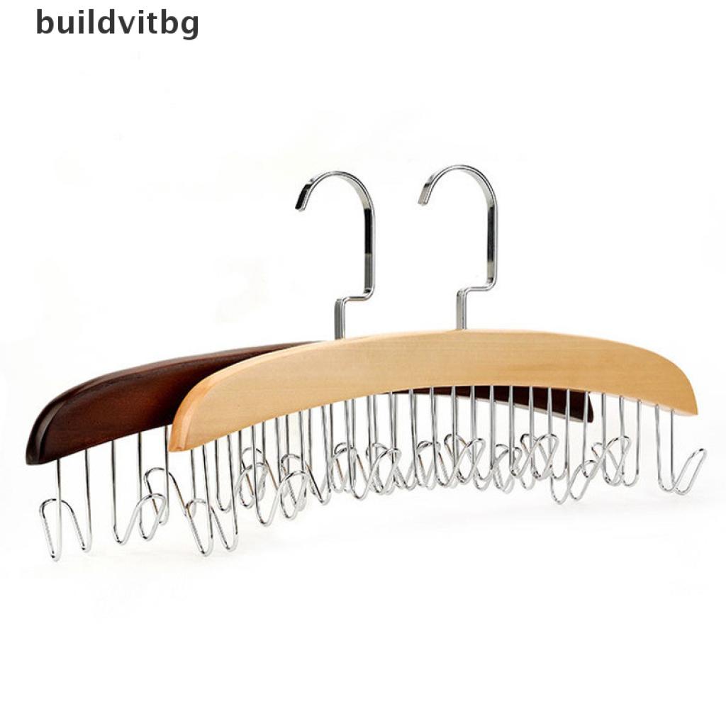 Giá Đỡ Cà Vạt / Thắt Lưng Bằng Gỗ 12 24 Móc Đa Năng