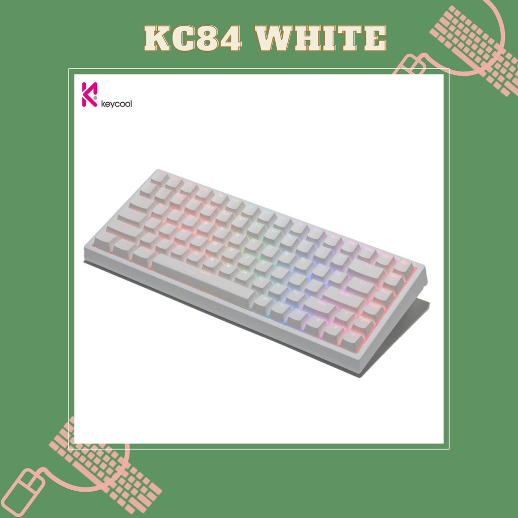 Bàn phím cơ không dây Keycool KC84 - Hotswap - RGB - Bluetooth - Wireless 2.4Hz - Type C