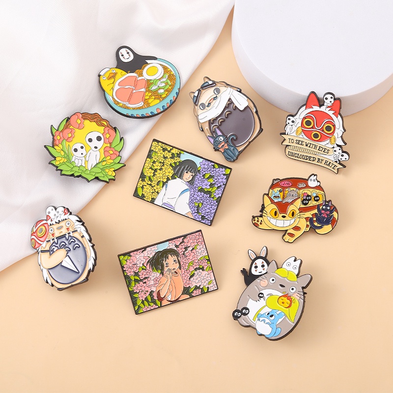 Ghim Cài Áo Hình Nhân Vật Anime Miyazaki Hayao Spirited Away