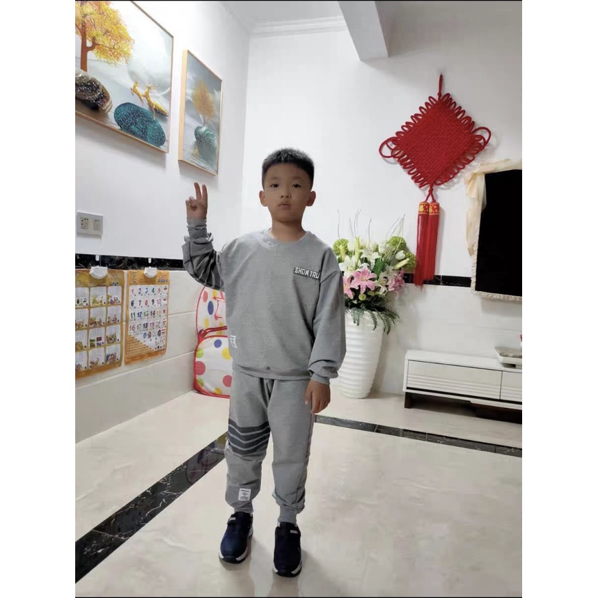 Set bộ quần áo thu đông trẻ em 14-45kg  mẫu " Snow Truth ".MA65