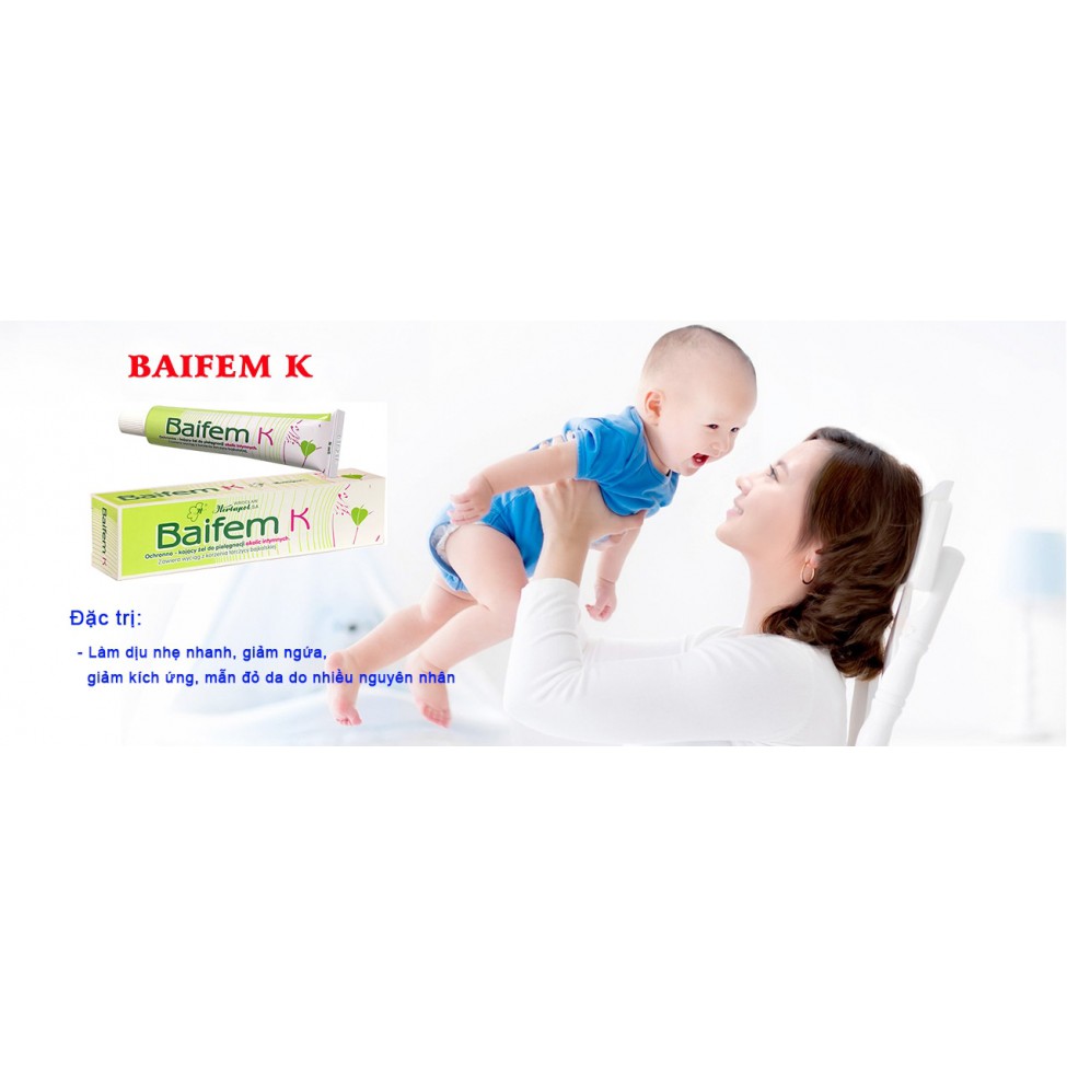 Baifem K Gel hoàng cầm bảo vệ dịu nhẹ làn da bé gel dưỡng ẩm mát da Tub 15g