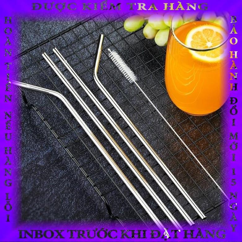 Bộ 4 ống hút Inox 304 kèm cọ rửa DandiHome lecuongvan