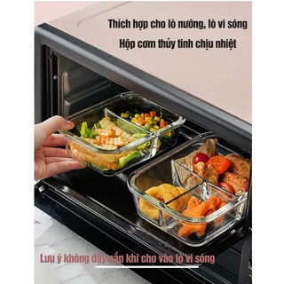 hộp thủy tinh chia 3 ngăn - hộp thủy tinh 3 ngăn