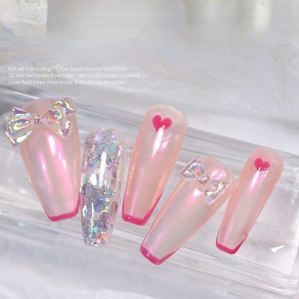 Phụ Kiện Trang Trí Móng Tay 3D Hình Nơ Thời Trang Dành Cho Nữ