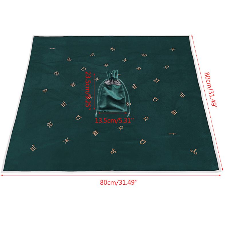 Tấm Lót Bàn Lá Bài Tarot 31x31In Tiện Dụng