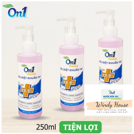 [Mẫu Bao Bì Mới] Gel Diệt Khuẩn Tay Nhanh 250ml