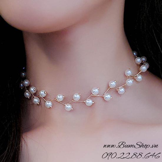 Dây chuyền choker kết hạt sang chảnh - XDC52013