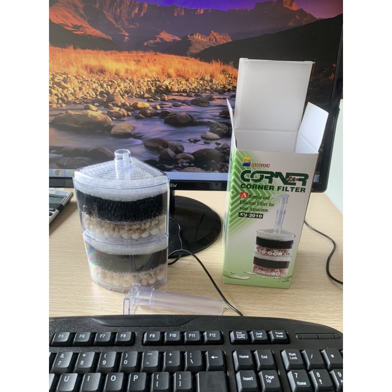Lọc sủi vi sinh XinYou 2 tầng lọc XY-2010 dùng cho bể cá cảnh