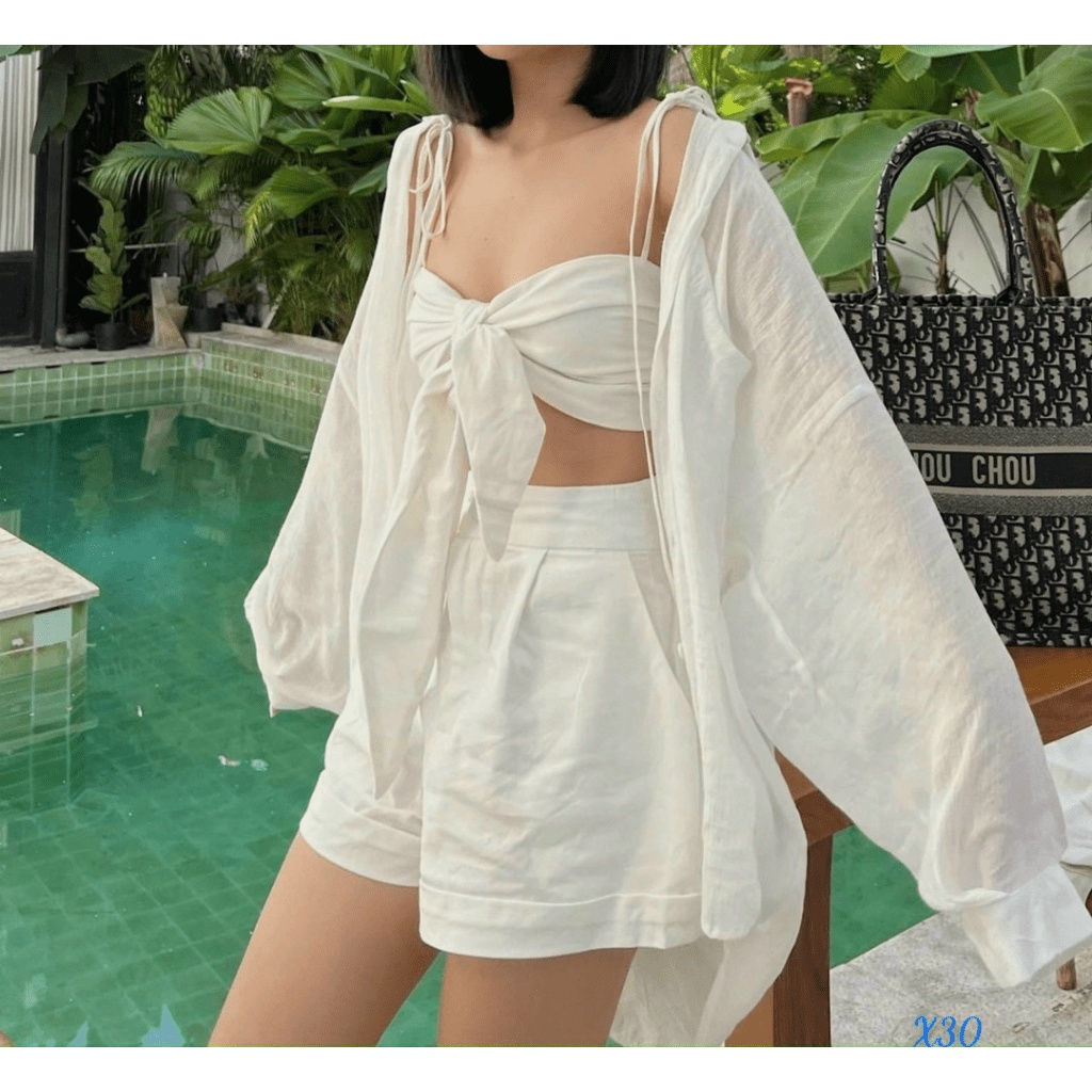 SET 3 MÓN CỰC XINH, CỰC CUTE CHO CHỊ EM ĐI DU DỊCH, ĐẶC BIỆT LÀ ĐI BIỂN UP