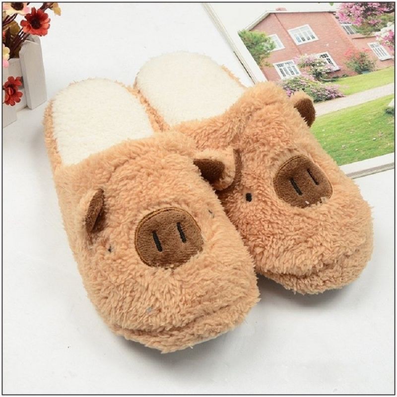 dép mang trong nhà hình heo cute free size