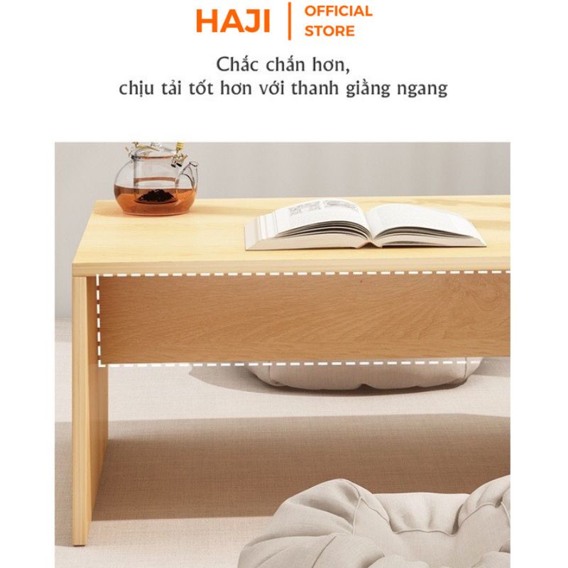 Bàn làm việc ngồi bệt đa năng chống gù lưng hiệu quả, Bàn đa năng HAJI dùng làm bàn trà bàn trang điểm cực tiện lợi A147