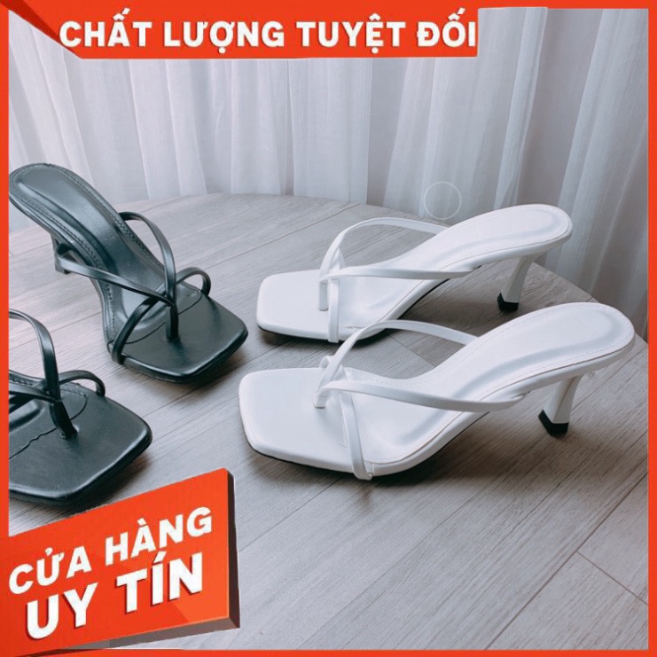 Guốc sandal sỏ ngón gót nhọn 7cm (hàng đẹp ) - g96 - Hàng nhập khẩu