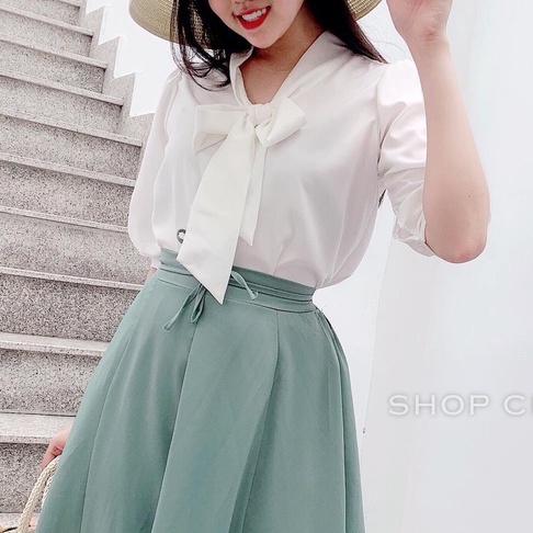 Áo sơ mi công sở nữ tay lửng CHUU A3271