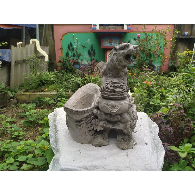 Khuôn chậu con Hổ Silicon cỡ 38cm_ khuôn chậu