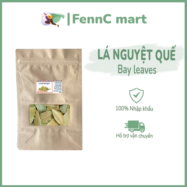 Lá nguyệt quế khô Dried Bay Leaves lá thơm gia vị rau gia vị nấu ăn Enko nhập khẩu Thổ Nhĩ Kỳ 100g 250g 500g FENNC