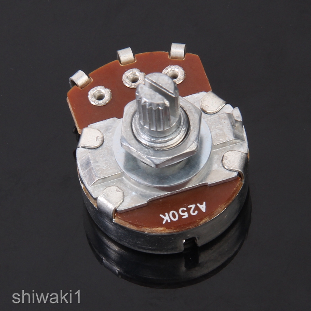 Audio Taper Potentiometer Mini 250K Volume Guitar Pot Replacement Parts