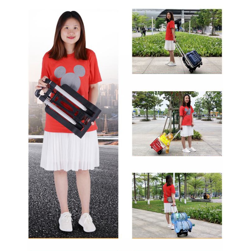 Xe đẩy hàng 715B 4 bánh xếp gọn