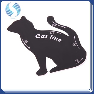 Pro 2pcs/Set Cat Eyeliner Stencil Makeup Eyebrow Models Stamp Template Card