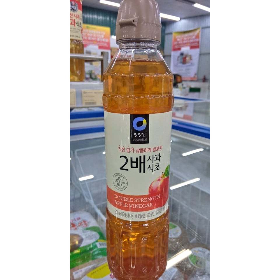 DẤM TÁO HÀN QUỐC CÔ ĐẶC 2 LẦN 500ML, 900ML - 2배 사과식초